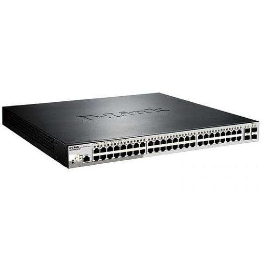 D-Link DGS-1210-52MP/ME/B2A PROJ Управляемый L2 коммутатор с 48 портами 10/100/1000Base-T и 4 портами 1000Base-X SFP (порты 1-8 PoE 802.3af/at, порты 9-48 PoE 802.3af, PoE-бюджет 370 Вт) фото 1