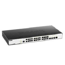 D-Link DGS-3000-28X/B1A Управляемый L2 коммутатор с 24 портами 10/100/1000Base-T и 4 портами 10GBase-X SFP+ фото 1