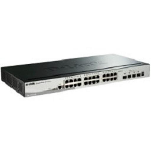 D-Link DGS-1510-28X/A1A PROJ Настраиваемый L2+ стекируемый коммутатор с 24 портами 10/100/1000Base-T и 4 портами 10GBase-X SFP+ фото 1