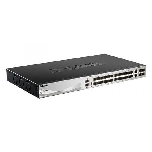 D-Link DGS-3130-30S/B1A PROJ Управляемый L3 стекируемый коммутатор с 24 портами 1000Base-X SFP, 2 портами 10GBase-T и 4 портами 10GBase-X SFP+ фото 1