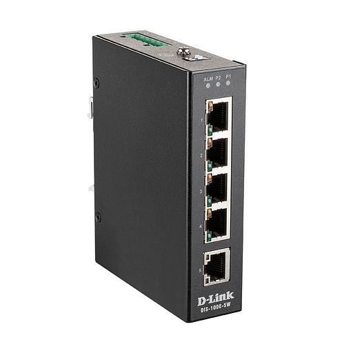 D-Link DIS-100E-5W/A1A Промышленный неуправляемый коммутатор с 5 портами 10/100Base-TX фото 1