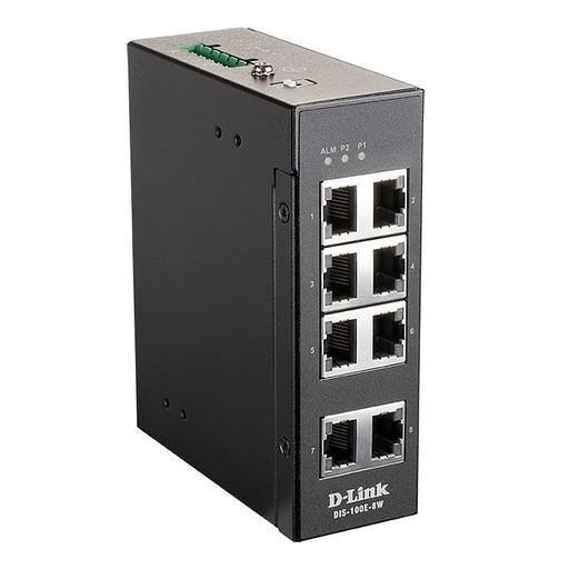D-Link DIS-100E-8W/A1A Промышленный неуправляемый коммутатор с 8 портами 10/100Base-TX фото 1