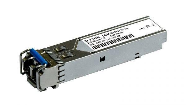D-Link 310GT/A1A SFP-трансивер с 1 портом 1000Base-LX для одномодового оптического кабеля (до 10 км) фото 1