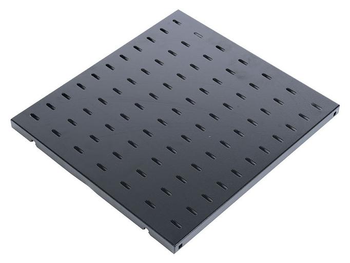 ЦМО Полка перфорированная грузоподъёмностью 100 кг., глубина 580 мм, цвет черный (СВ-58У-9005) фото 1