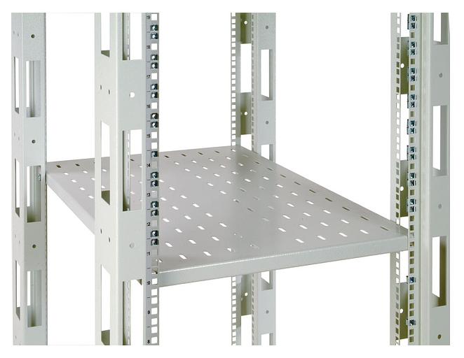 ЦМО Полка перфорированная грузоподъёмностью 100 кг., глубина 580 мм, цвет черный (СВ-58У-9005) фото 2