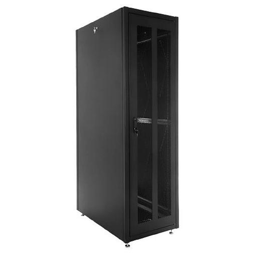 ЦМО Шкаф телекоммуникационный напольный ЭКОНОМ 42U (600? 600) дверь перфорированная 2 шт., цвет черный фото 1