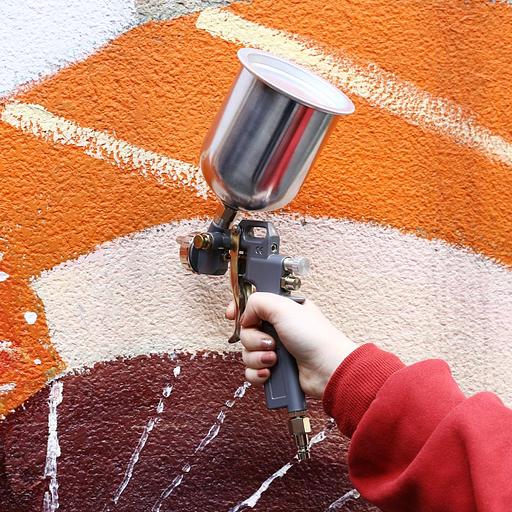 Краскопульт пневматический с верхним бачком DEKO DKSG01 { 500 мл, металл } [018-1100] фото 3