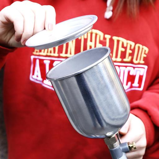 Краскопульт пневматический с верхним бачком DEKO DKSG01 { 500 мл, металл } [018-1100] фото 4