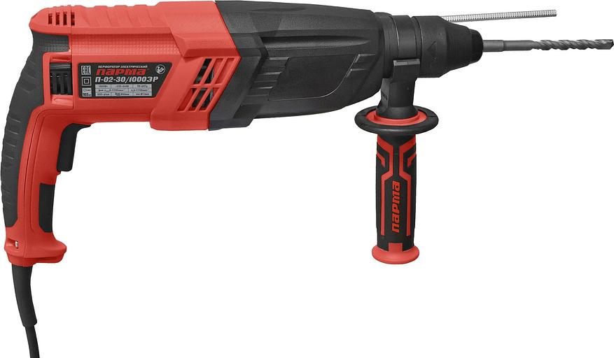 Перфоратор ПАРМА П-02-30/1000ЭР [02.027.00009] { 1000Вт,3-х реж,3,3Дж, SDS-plus, рег.об.,рев, пл.пуск,рук.Эрго+)5ш/к } фото 2