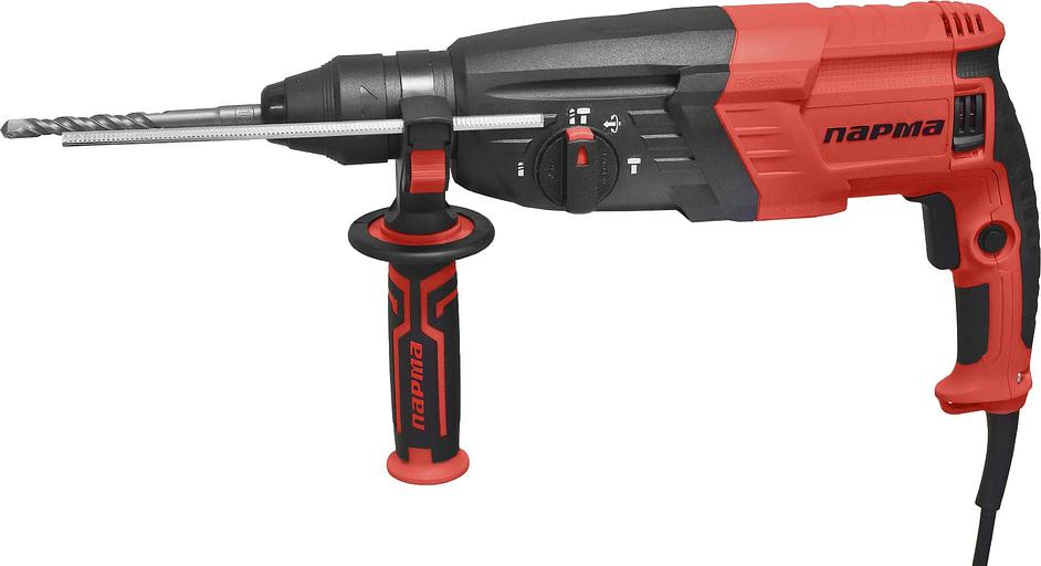 Перфоратор ПАРМА П-02-28/950ЭР [02.027.00007] { 950Вт,3-х реж,3,2Дж, SDS-plus, рег.об.,рев, пл.пуск, рук.Эрго+)5ш/к } фото 1