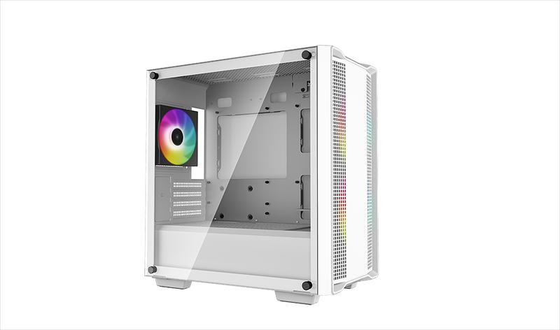 Корпус Deepcool CC360 WH ARGB без БП, боковое окно (закаленное стекло), белый, mATX (CC360 WH ARGB) фото 2