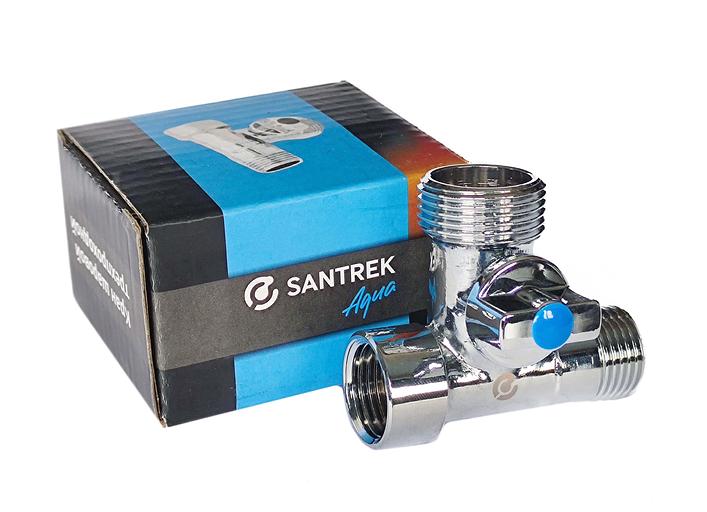 Кран 3-х проходной 1/2х3/4х1/2 г/ш/ш SANTREK Aqua BASE (660) Опт фото 1