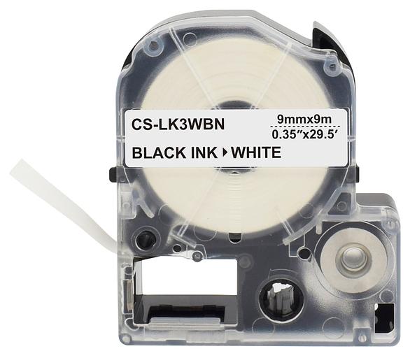 Картридж ленточный Cactus CS-LK3WBN черный для Epson LW300/LW400/LW700/LW600P/LW1000P фото 2