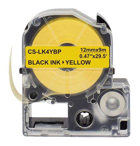 Картридж ленточный Cactus CS-LK4YBP черный для Epson LW300/LW400/LW700/LW600P/LW1000P фото 3