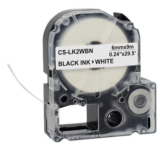 Картридж ленточный Cactus CS-LK2WBN черный для Epson LW300/LW400/LW700/LW600P/LW1000P фото 4