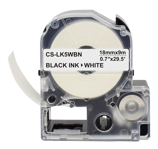 Картридж ленточный Cactus CS-LK5WBN черный для Epson LW300/LW400/LW700/LW600P/LW1000P фото 2