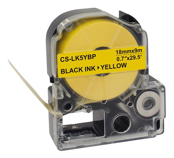 Картридж ленточный Cactus CS-LK5YBP черный для Epson LW400/LW700/LW600P/LW1000P/K400/Z700/Z900 фото 4