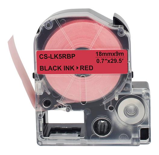 Картридж ленточный Cactus CS-LK5RBP черный для Epson LW400/LW700/LW600P/LW1000P/K400/Z700/Z900 фото 2