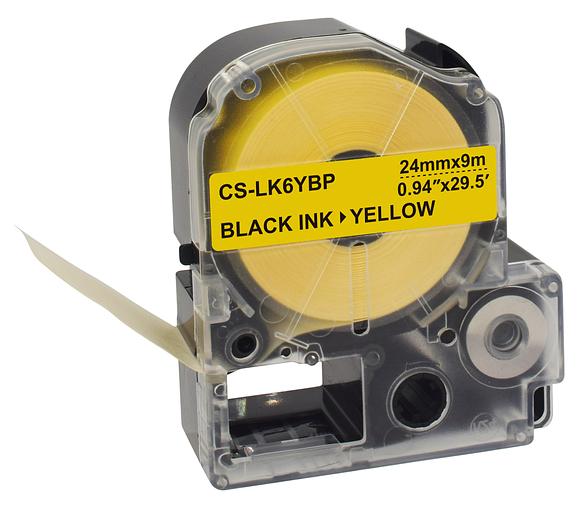 Картридж ленточный Cactus CS-LK6YBP черный для Epson LW700/LW600P/LW1000P/Z700/Z900 фото 4