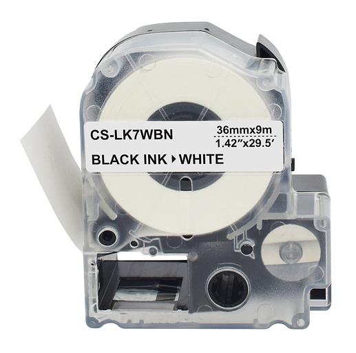 Картридж ленточный Cactus CS-LK7WBN черный для Epson LW1000P/Z700/Z900 фото 2