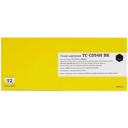 T2 Cartridge 054HBK Картридж (TC-C054H BK) для Canon i-Sensys LBP621Cw/LBP623Cdw/MF641Cw/MF643Cdw/MF645Cx (3100 стр.) черный, с чипом фото 1