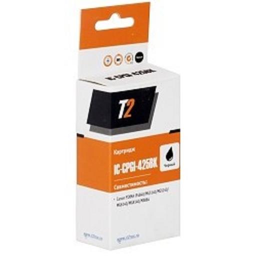 T2 PGI-425BK Картридж (IC-CPGI-425BK) для Canon PIXMA iP4840/iP4940, черный с чипом фото 1