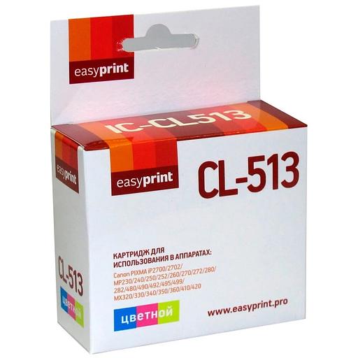 Easyprint CL-513 Картридж (IC-CL513) для Canon PIXMA iP2700/MP230/260/280/480/MX330/360/410, цветной фото 1