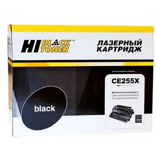 Hi-Black CE255X Картридж для принтеров LaserJet P3015, черный, 12500 стр. фото 1
