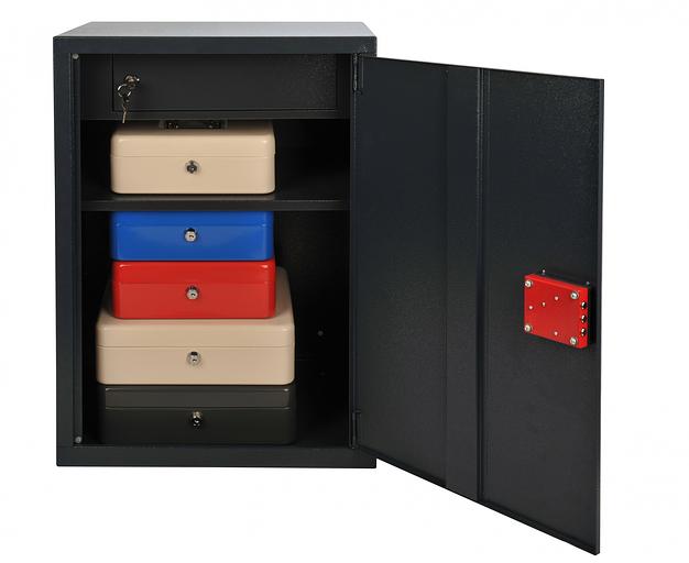 Ящик для денег Cactus CS-CB-003RD 90x250x180 красный фото 6