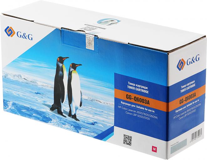 Картридж лазерный G&G GG-Q6003A пурпурный (2000стр.) для HP CLJ 1600/2600N/M1015/M1017 фото 1