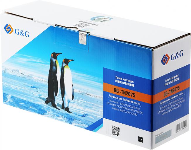 Картридж лазерный G&G GG-TN2075 черный (2500стр.) для Brother DCP-7010/7010R/7020/7025/7025R/FAX-2820/2825/2825R/2920/2920R/HL-2030/2030R/2040/2040R/2070N/2070/2070NR/MFC-7225/7225N/7420/7420R/7820/78 фото 1