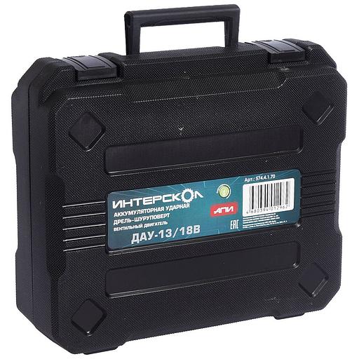 ИНТЕРСКОЛ ДАУ-13/18В акк. удар. дрель-шуруп. Li-ion АПИ [574.0.0.70] { кейс, без аккум. и ЗУ } фото 4
