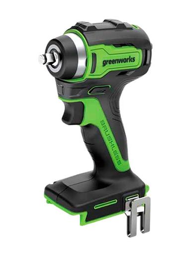 Greenworks G24IW200 Гайковерт ударный аккумуляторный, 24V, 200 Нм, бесщеточный, без АКБ и ЗУ [3803607] фото 2