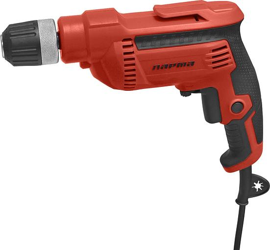 Дрель ПАРМА ДЭ-01-10/600P [02.025.00005] { 600Вт; 10мм; 0-3100; реверс; БЗП) (10шт/кор } фото 1
