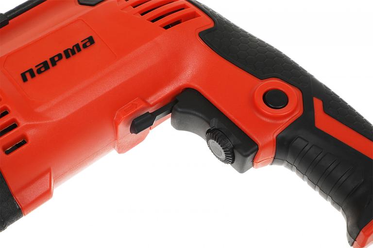 Дрель ПАРМА ДЭ-01-13/800РУ [02.025.00003] { 800Вт; 13мм; 0-3100; реверс; удар; мет.редуктор; бок.рукоятка)(5 шт/кор } фото 5