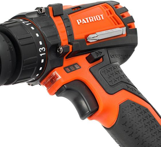 PATRIOT BR 203UES Дрель-шуруповерт [180201203] { 2 скор. две батареи Li-Ion, зарядка за 1 час, двусторонняя бита, кейс } фото 5