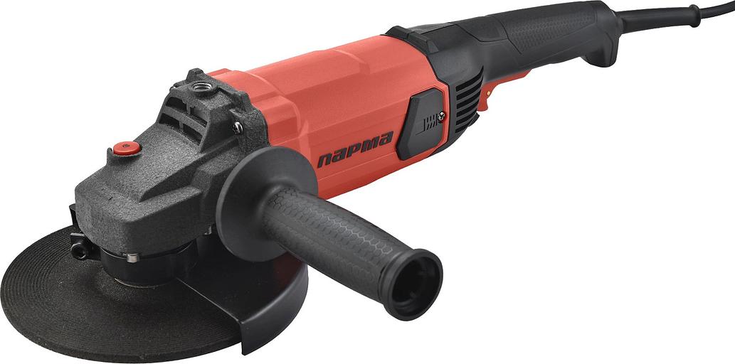 Шлиф. маш. ПАРМА УШМ-01-180/2000 [02.026.00006] { 2000 Вт; 180 мм; бок./задн.рукоятка Эрго+) (4 шт/кор) } фото 1