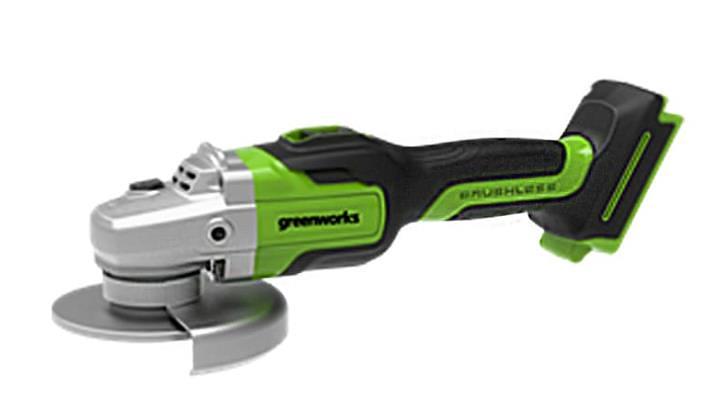 Greenworks GD24AGK2 Угловая шлифовальная машина, аккумуляторная, 24V, бесщеточная, c 1хАКБ 2 Ач и ЗУ в сумке [3200207UA] фото 1