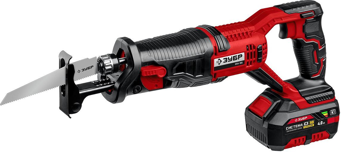 Сабельная пила Зубр СПЛ-185-41, аккумуляторная фото 1