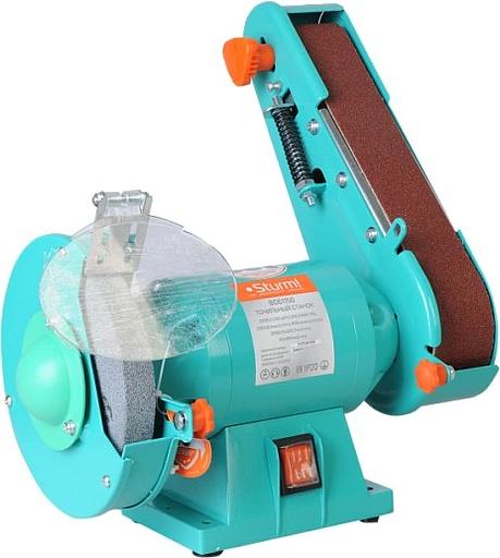 Sturm! BG61150 Точильный дисково-ленточный станок Sturm!,150 мм, 50х686, 350 Вт, АДАПТ.Д.ЗАТОЧКИ СВЕРЛ [BG61150] фото 3