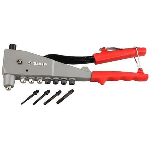 ЗУБР Заклепочник, "УНИВЕРСАЛ" 31196, для резьбовых (М3, М4, М5, М6), для вытяжных d=2,4-4,8 мм - Al, сталь; d=2,4-4,0 мм - нержсталь [31196_z01] фото 1