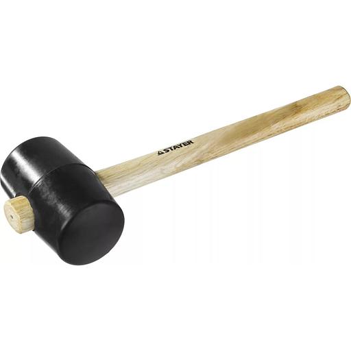 Киянка STAYER резиновая черная с деревянной ручкой, 680г [20505-75] фото 1