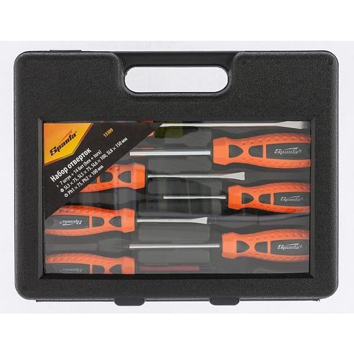 SPARTA Набор отверток, биты, двухкомпонентные рукоятки, 21 предмет [13309] фото 1