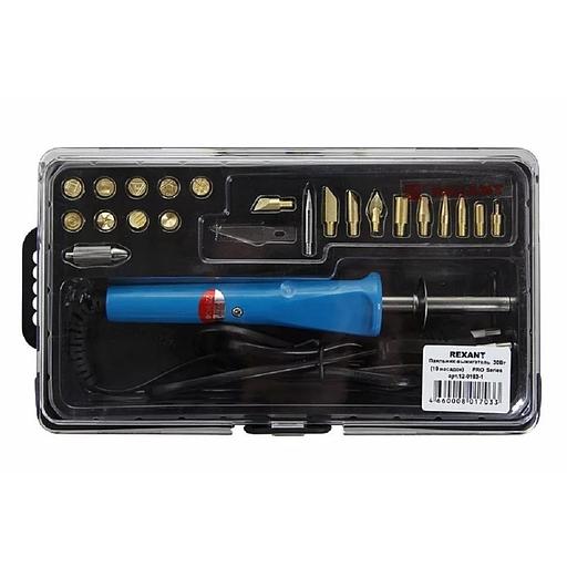 REXANT (12-0183-1) Набор паяльник-выжигатель (19 насадок) ПРОФИ 220V/30 Вт фото 1