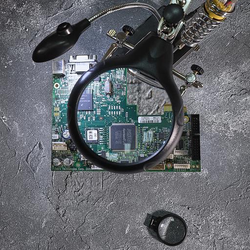 REXANT (12-0250) Держатель "третья рука" с лупой х2.5, подставка под паяльник, LED подсветка фото 7