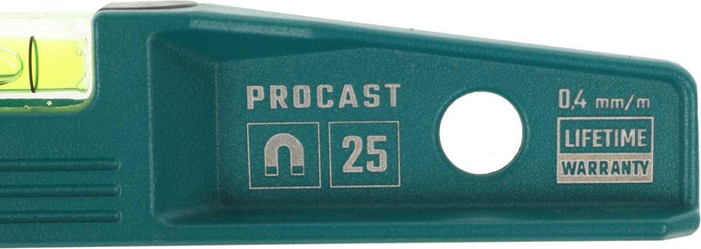 KRAFTOOL Уровень "SUPERKRAFT-M" литой, 2 ампулы, 0,5 мм/м, 250 мм [34717-025] фото 7