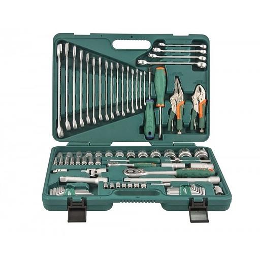 JONNESWAY S04H52478S Набор инструмента универсальный 1/4", 1/2"DR, 78 предметов фото 1