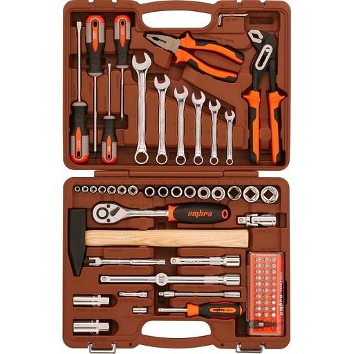 Ombra OMT75S Набор инструмента универсальный 1/4", 1/2"DR, 75 предметов фото 1