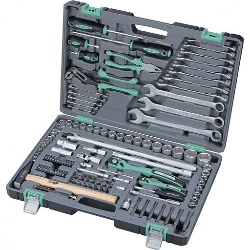 STELS Набор инструментов, 1/4", 1/2", Cr-V, S2, усиленный кейс, 119 предм. [14112] фото 1