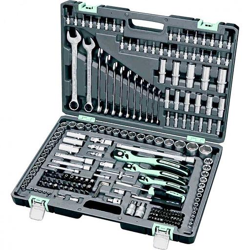 STELS Набор инструментов, 1/4", 3/8", 1/2", Cr-V, S2, усиленный кейс, 216 предм. [14115] фото 1